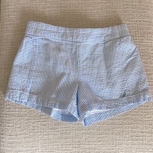 Nautica Seersucker Shorts Blue White Size S/7 EUC